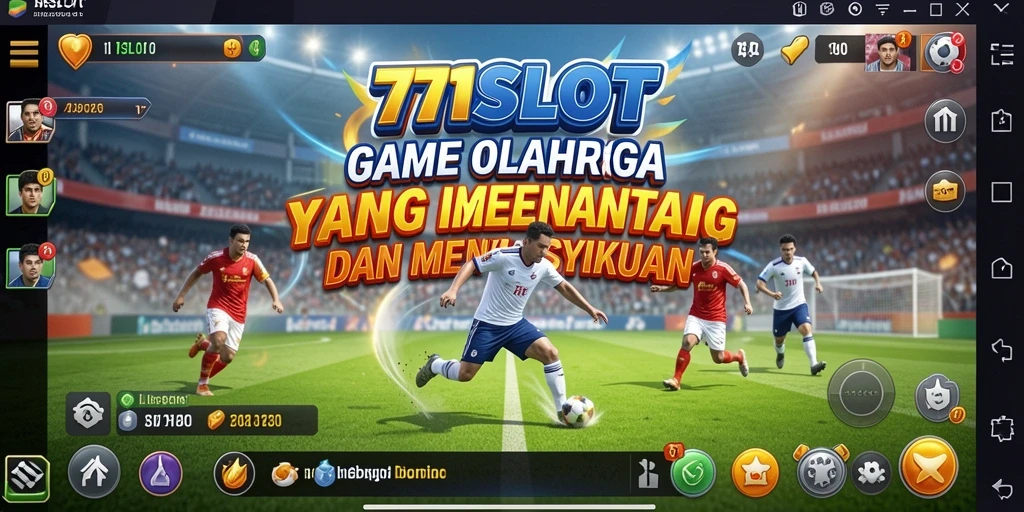 Screenshot gameplay 171SLOT yang penuh aksi dan keseruan di arena olahraga.