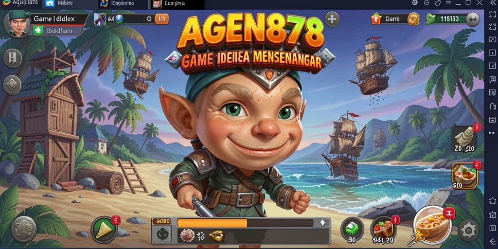 Screenshot AGEN878 menampilkan gameplay Idle yang seru dan interaktif.