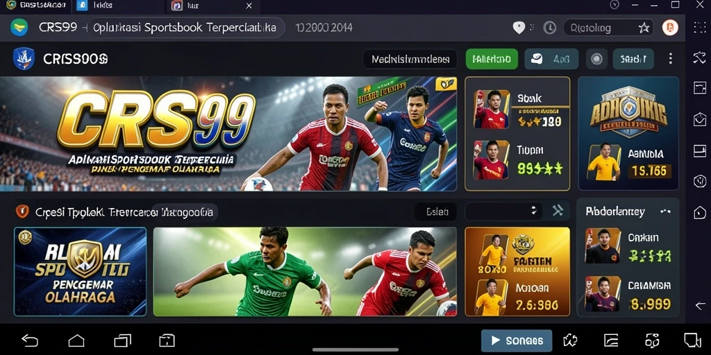 Tampilan gameplay yang menarik dari aplikasi Sportsbook CRS99.