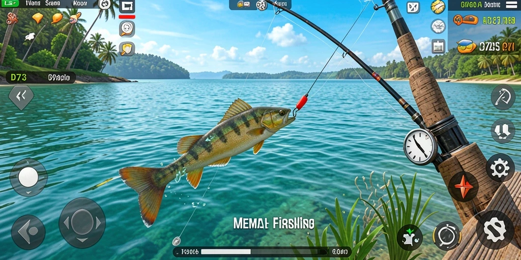 Tangkapan ikan besar di gameplay D73 yang mendebarkan.