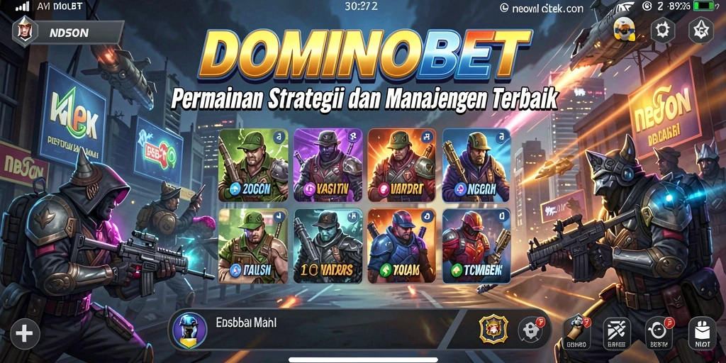 Screenshot gameplay dari DOMINOBET yang menampilkan pertarungan seru.