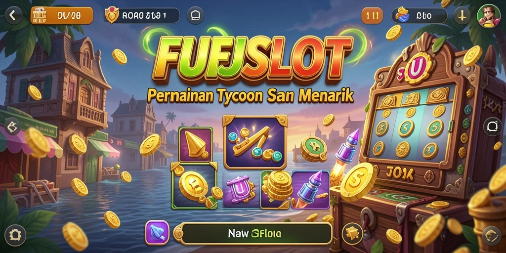 Gambaran menarik gameplay FUFUSLOT dengan elemen Tycoon.