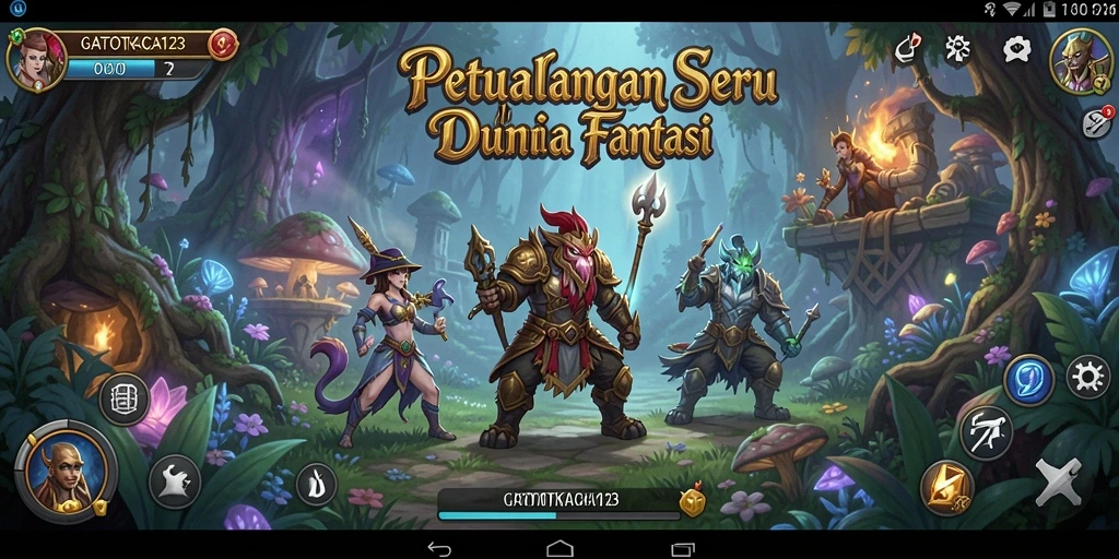 Tangkapan layar gameplay GATOTKACA123 menampilkan petualangan yang seru dan menantang.