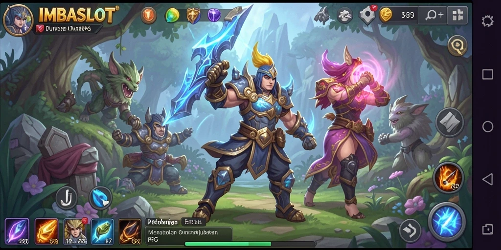 Tangkapan layar menampilkan aksi seru gameplay ARPG di IMBASLOT.