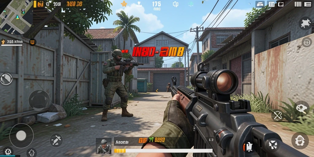 Tampilan aksi seru dalam gameplay TPS IN88.