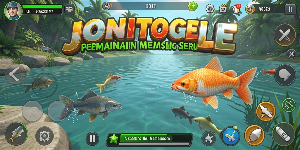 Tampilan gameplay JONITOGEL dengan pengalaman memancing yang mengasyikkan.