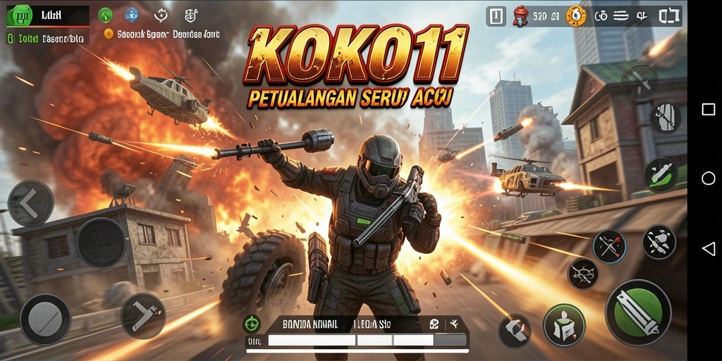 Tampilan gameplay seru dalam KOKO11 yang penuh aksi dan tantangan.