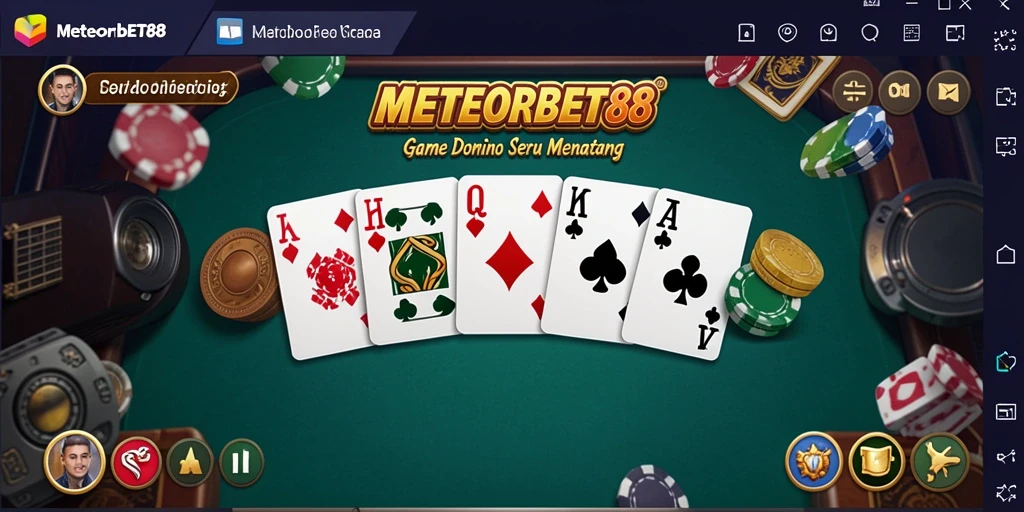 Tampilan gameplay seru di METEORBET88 dengan teman-teman.