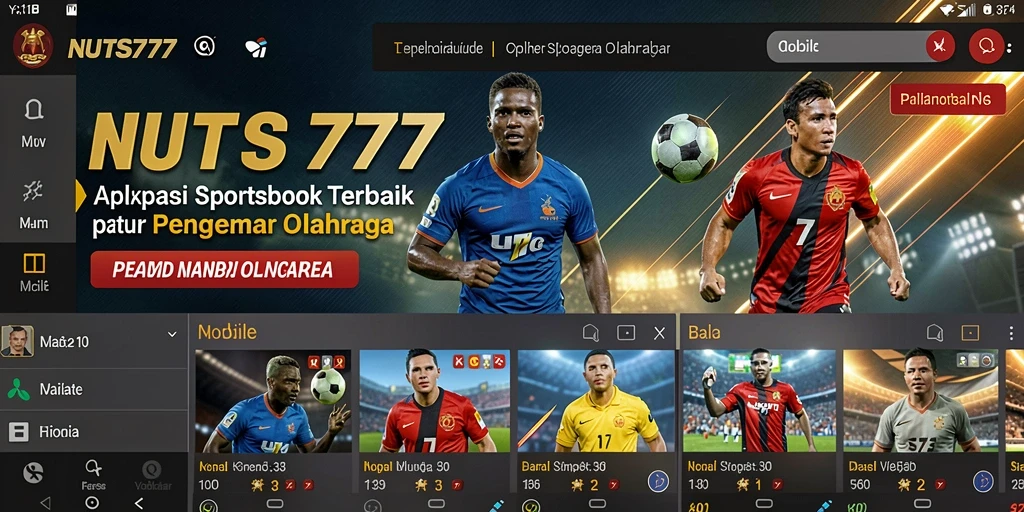 Tampilan menarik dari aplikasi NUTS777 dengan berbagai pilihan taruhan.