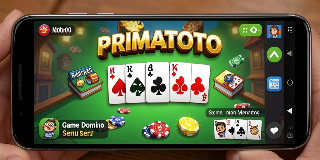 Screenshot gameplay Domino PRIMATOTO yang seru.