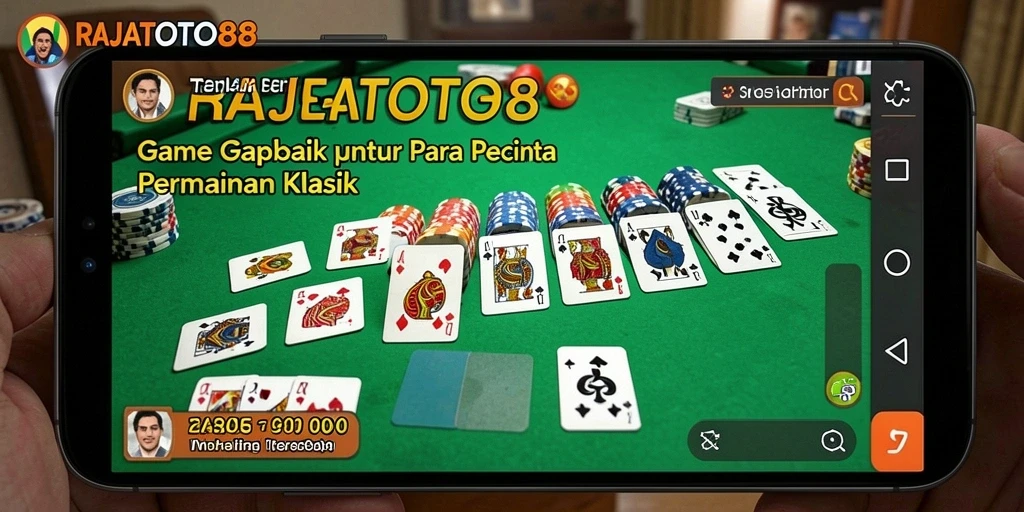 Tampilan gameplay Gaple yang seru dan interaktif di RAJATOTO88.