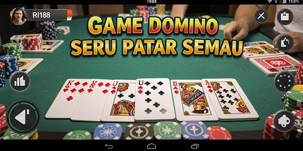 Tampilan gameplay Domino yang menawan dan interaktif.