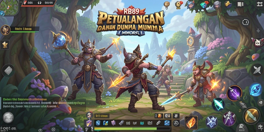 Gameplay seru di RR89, menjelajahi dunia fantasi MMORPG.
