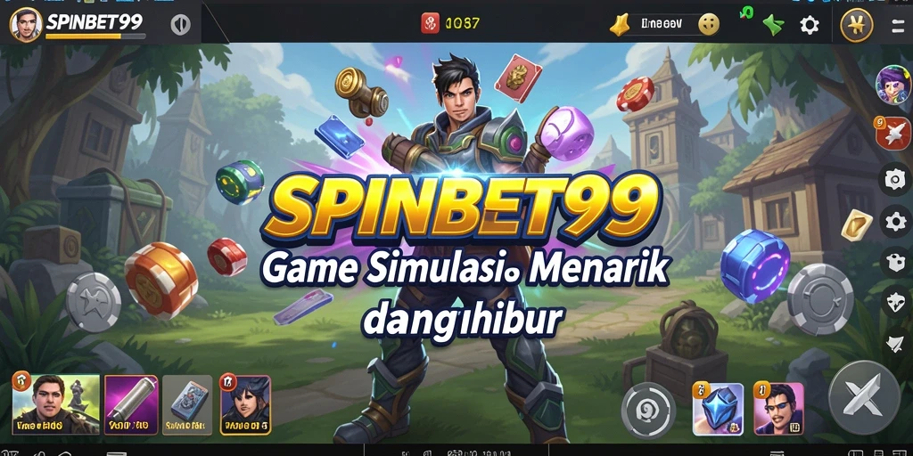 Screenshot menunjukkan momen seru dalam gameplay SPINBET99.