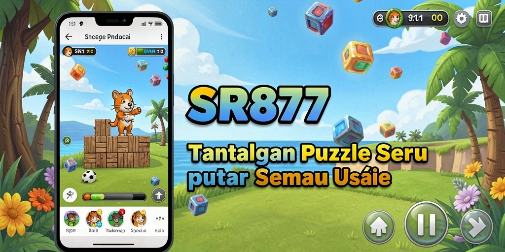 Screenshot SR877 menampilkan gameplay puzzle yang menantang.