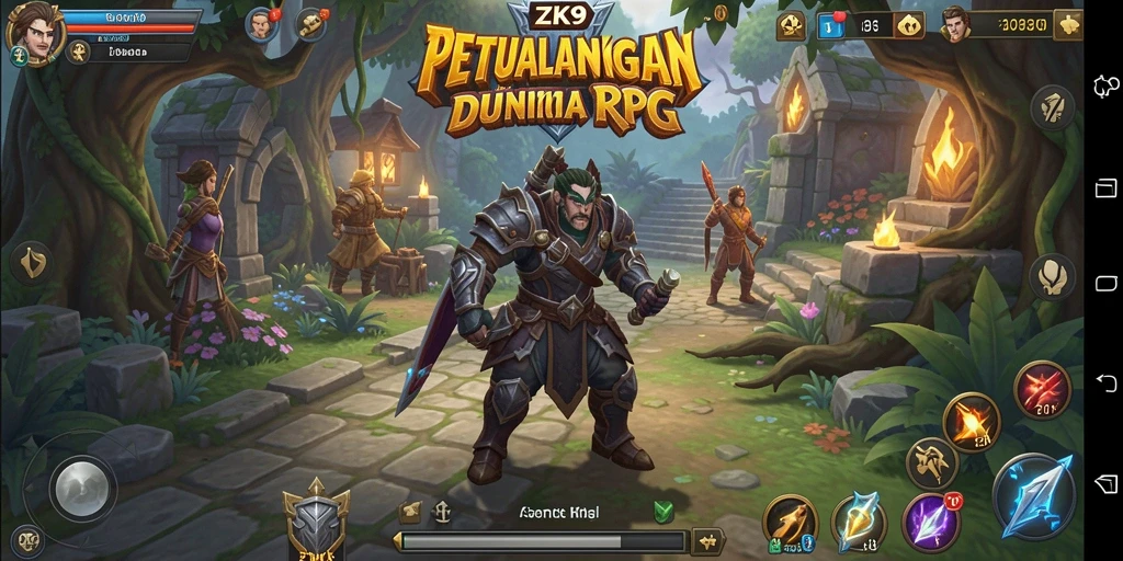 Tampilan gameplay mendalam di ZK9 dengan karakter dan petualangan menarik.
